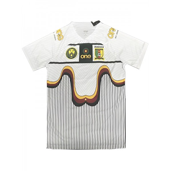 Cameroon olympic jersey white soccer uniform men's football kit sports top shirt 2023-2024